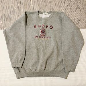 Grey Vintage 49ers Sweatshirt